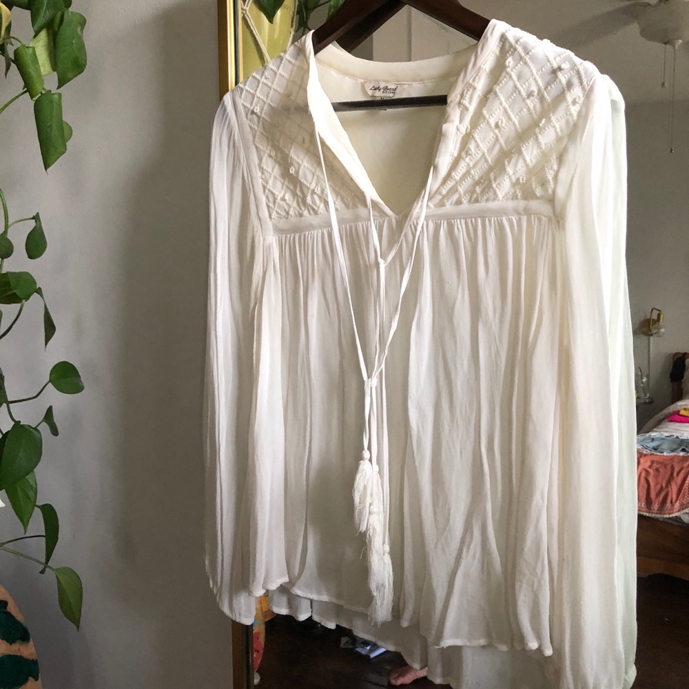 Lucky Brand Beaded Blouse